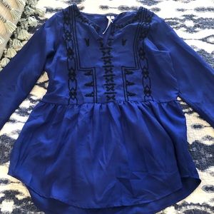 Flowy embroidered top